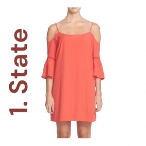 1.State True Romance Cold‎ Shoulder Dress in Wine - Small-NWT